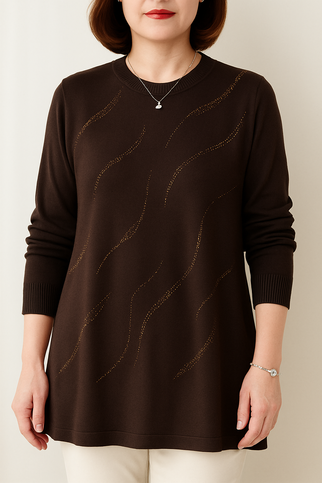 Zanorly™ Douce Bella – Le haut parfait pour dissimuler le ventre avec style, douceur et éclat