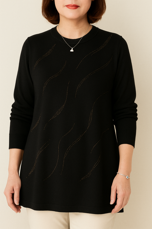 Zanorly™ Douce Bella – Le haut parfait pour dissimuler le ventre avec style, douceur et éclat