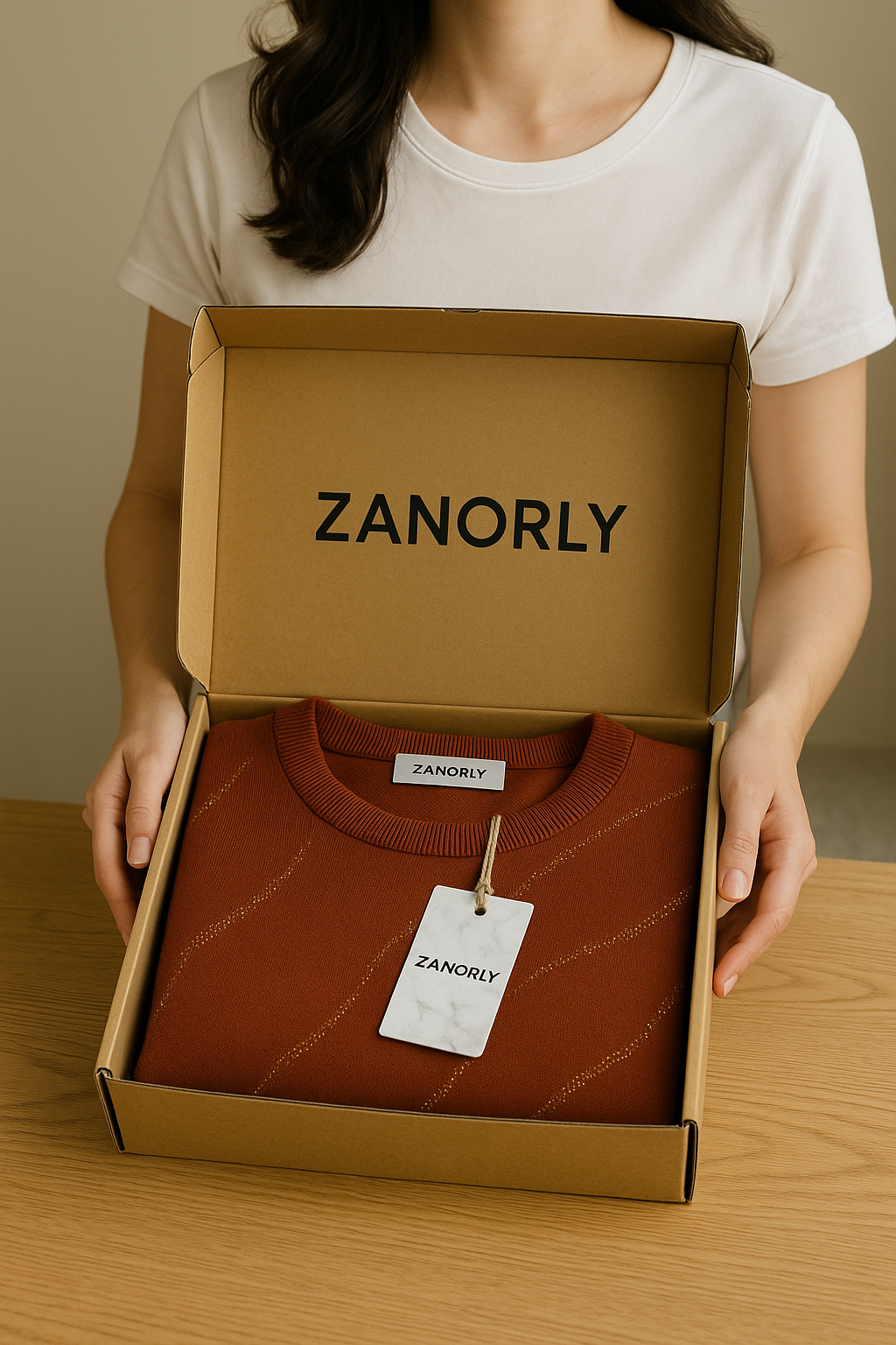 Zanorly™ Douce Bella – Le haut parfait pour dissimuler le ventre avec style, douceur et éclat