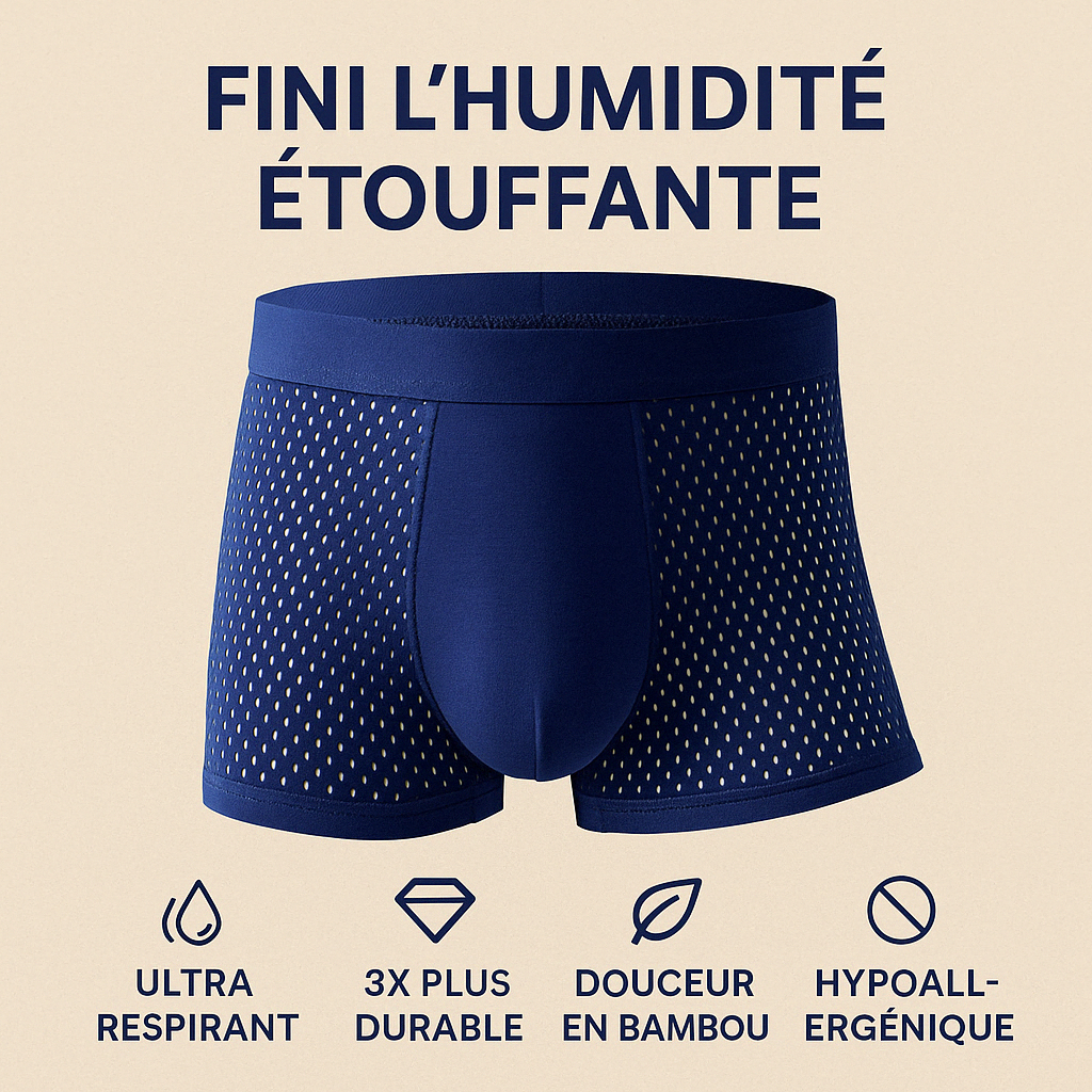 Zanorly™ Boxers en Bambou Écologiques – Confort Doux, Respirant et Durable