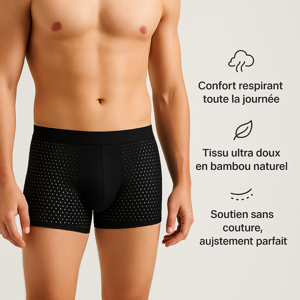 Zanorly™ Boxers en Bambou Écologiques – Confort Doux, Respirant et Durable