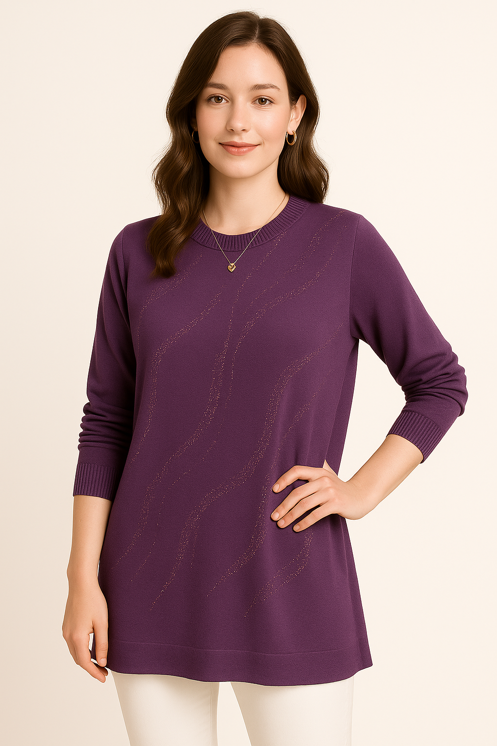 Zanorly™ Douce Bella – Le haut parfait pour dissimuler le ventre avec style, douceur et éclat