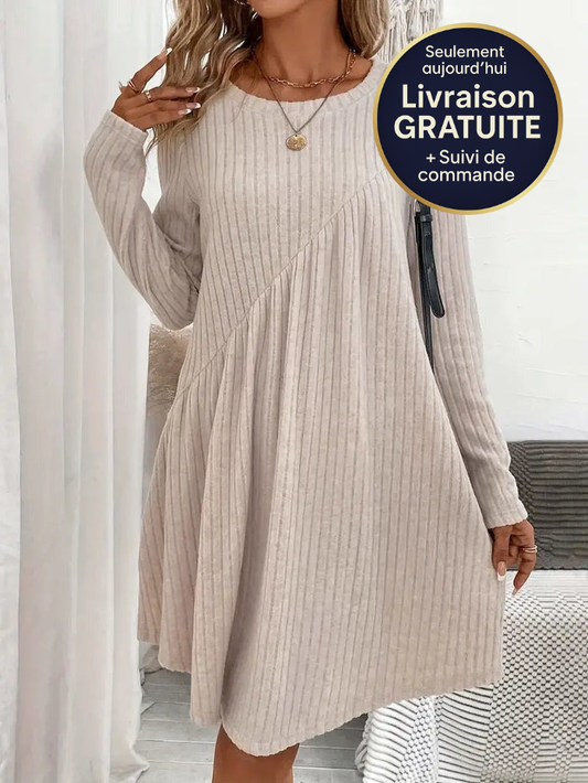 Zanorly Lina Ann™ – Robe Flatteuse qui Cache le Ventre et Ajoute du Style