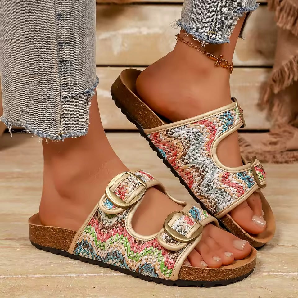 Zanorly™ Élégance Confort – Sandales Orthopédiques Chic à Boucles Réglables