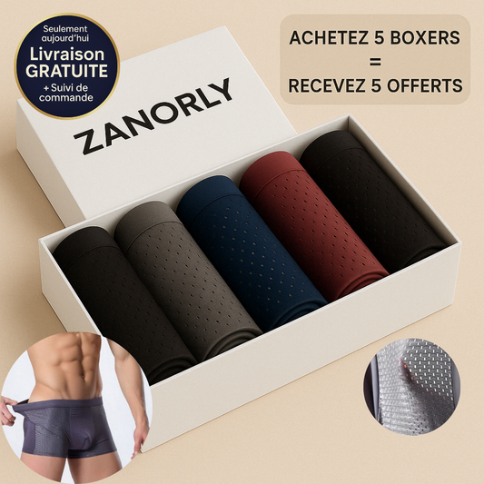Zanorly™ Boxers Écologiques en Bambou – Douceur, Respirabilité et Confort Durable