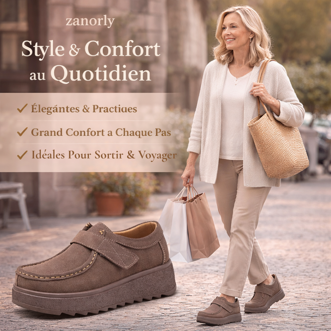 Zanorly Chaussures Confort Orthopédiques Femme – Stabilité, Soutien et Élégance au Quotidien