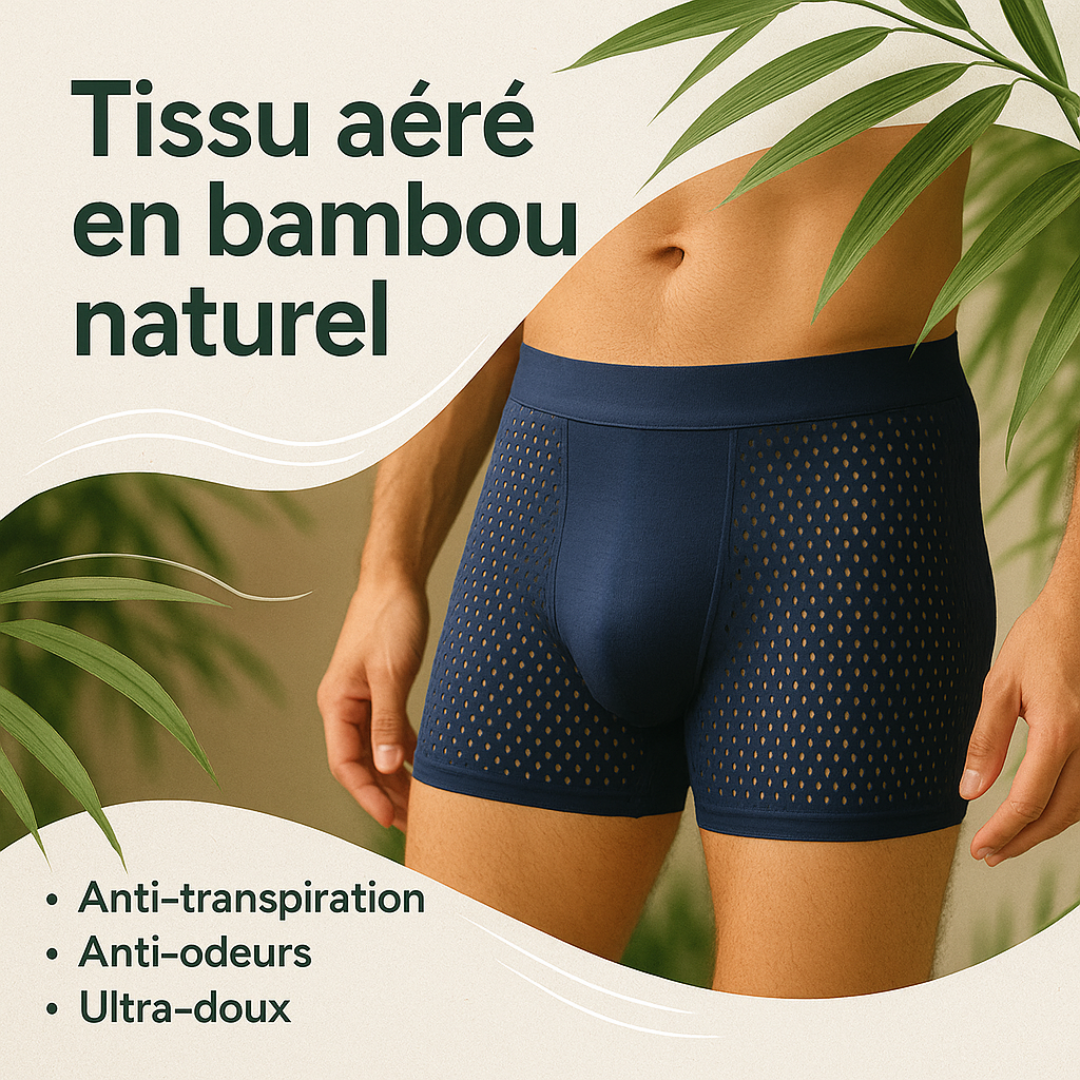 Zanorly™ Boxer Bambou – Confort Ultra-Respirant au Quotidien