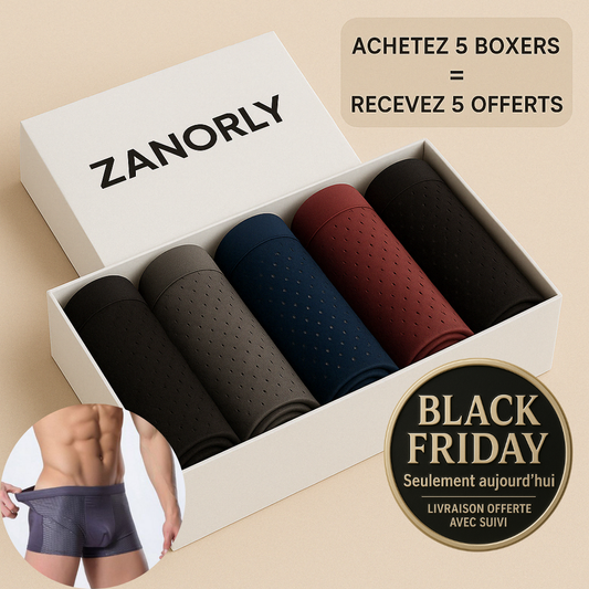 Zanorly™ Boxers Écologiques en Bambou – Douceur, Respirabilité et Confort Durable