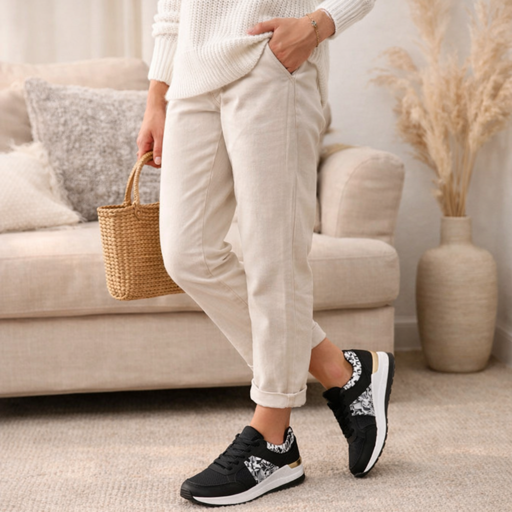 Zanorly™ Maison Confort – Baskets Élégantes à Semelle Compensée pour un Confort Absolu