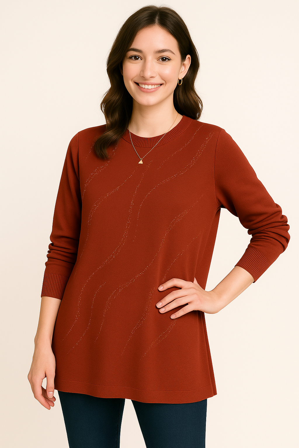 Zanorly™ Douce Bella – Le haut parfait pour dissimuler le ventre avec style, douceur et éclat