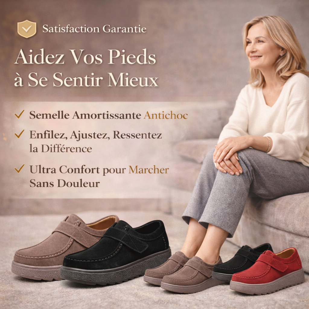 Zanorly Chaussures Confort Orthopédiques Femme – Stabilité, Soutien et Élégance au Quotidien