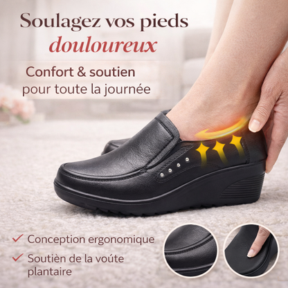 Zanorly™ Élancia – Chaussures Confort Élégantes à Talon Compensé