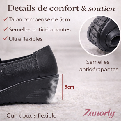 Zanorly™ Élancia – Chaussures Confort Élégantes à Talon Compensé
