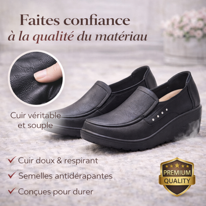 Zanorly™ Élancia – Chaussures Confort Élégantes à Talon Compensé