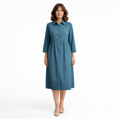 Zanorly™ Robe Longue Boutonnée – Élégante & Ultra Confortable au Quotidien