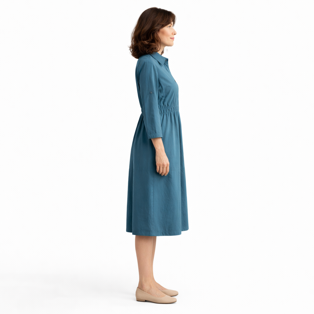 Zanorly™ Robe Longue Boutonnée – Élégante & Ultra Confortable au Quotidien