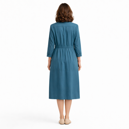Zanorly™ Robe Longue Boutonnée – Élégante & Ultra Confortable au Quotidien