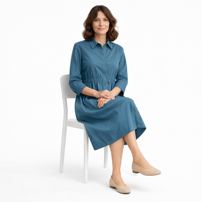Zanorly™ Robe Longue Boutonnée – Élégante & Ultra Confortable au Quotidien