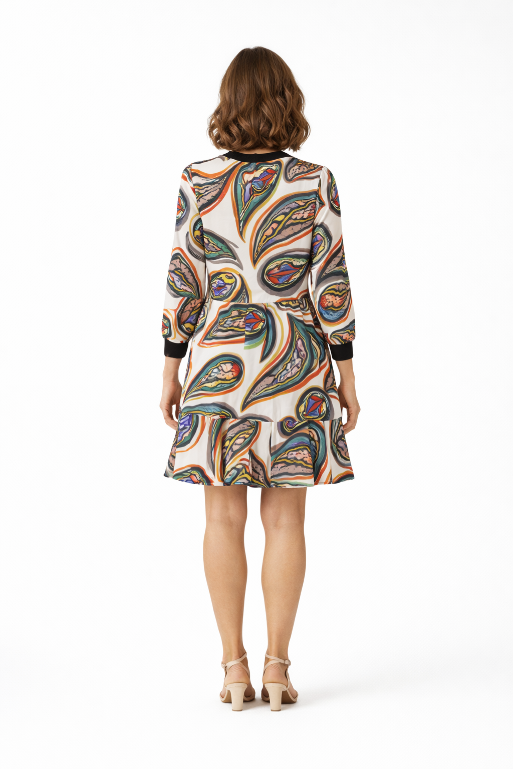 Zanorly™ Robe Élégance Fluide – Imprimé Artistique & Coupe Évasée Ultra Confort