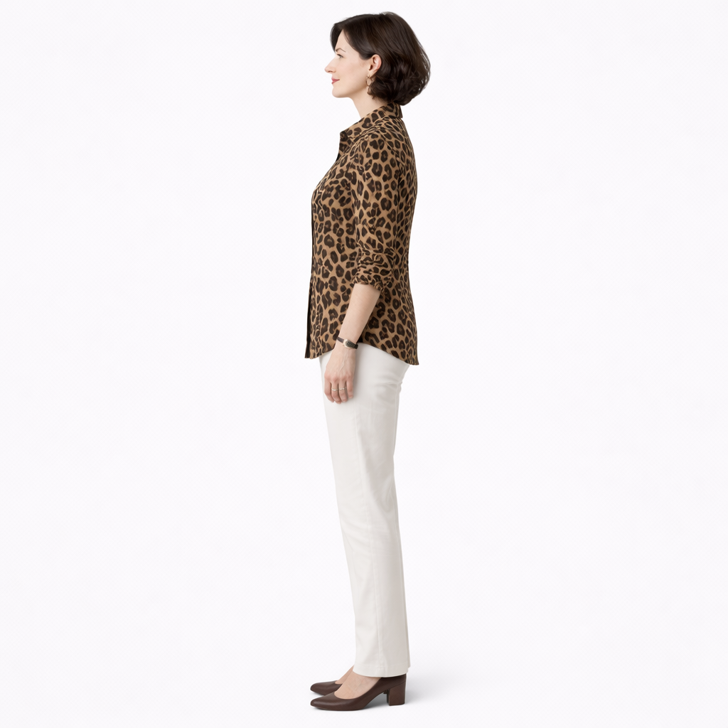 Zanorly™ Chemise Léopard Élégante – Confort & Style Chic pour Femme