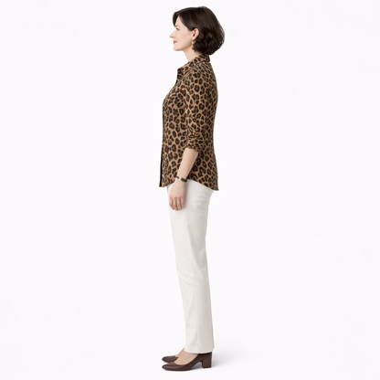 Zanorly™ Chemise Léopard Élégante – Confort & Style Chic pour Femme