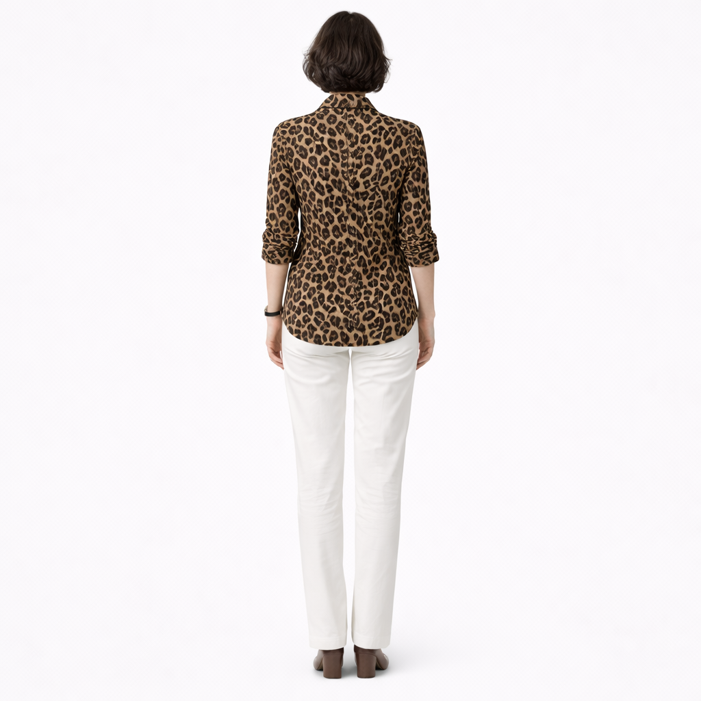 Zanorly™ Chemise Léopard Élégante – Confort & Style Chic pour Femme