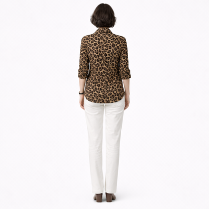 Zanorly™ Chemise Léopard Élégante – Confort & Style Chic pour Femme