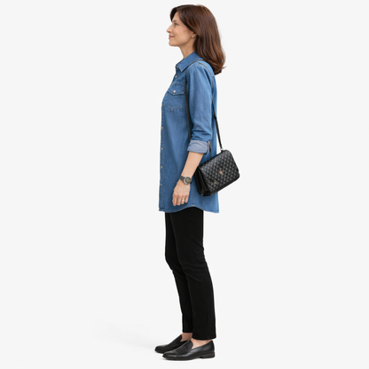 Zanorly™ Chemise en Jean Longue – Élégance Décontractée & Silhouette Sublimée