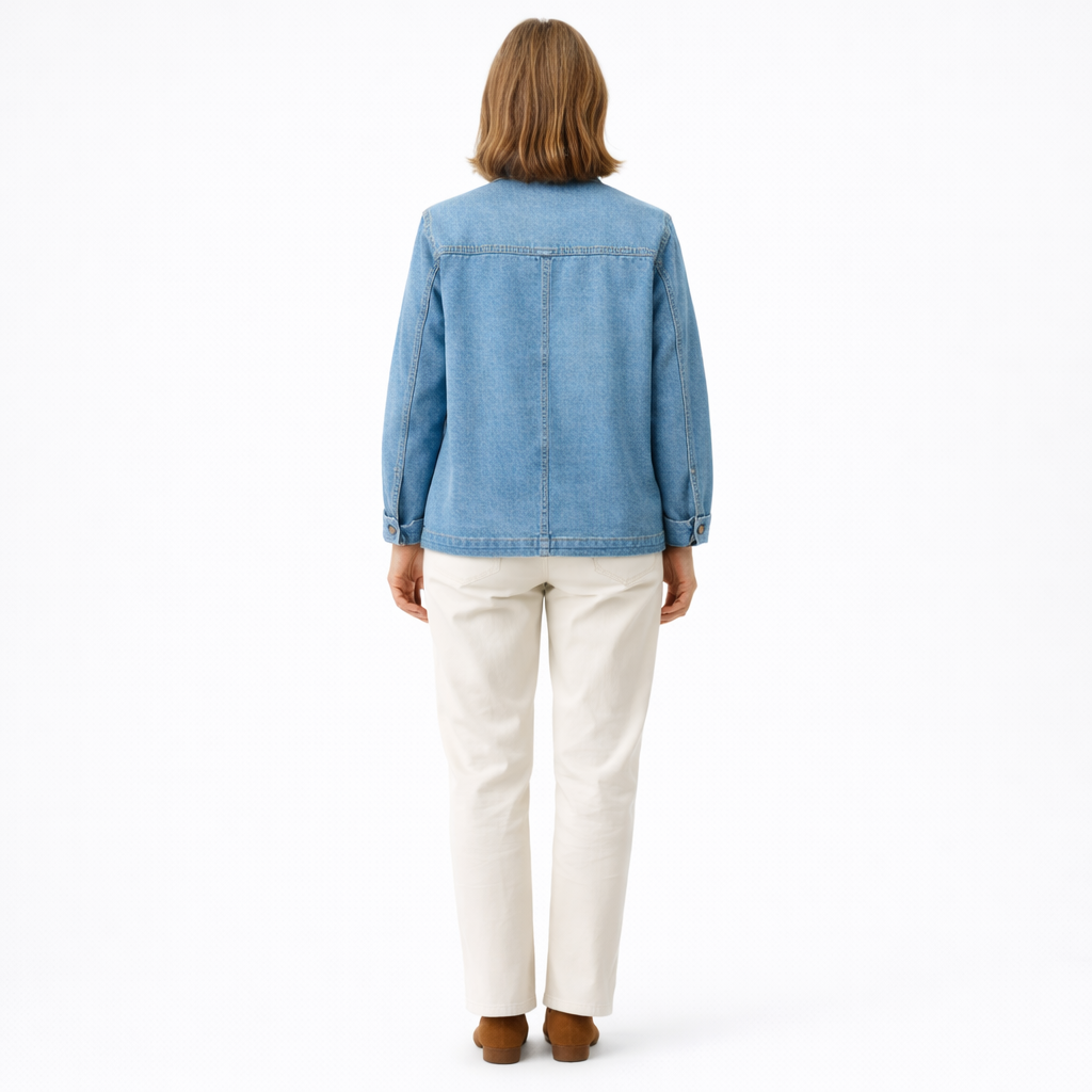 Zanorly™ Veste en Jean Élégante – Confort Moderne & Poches Pratiques