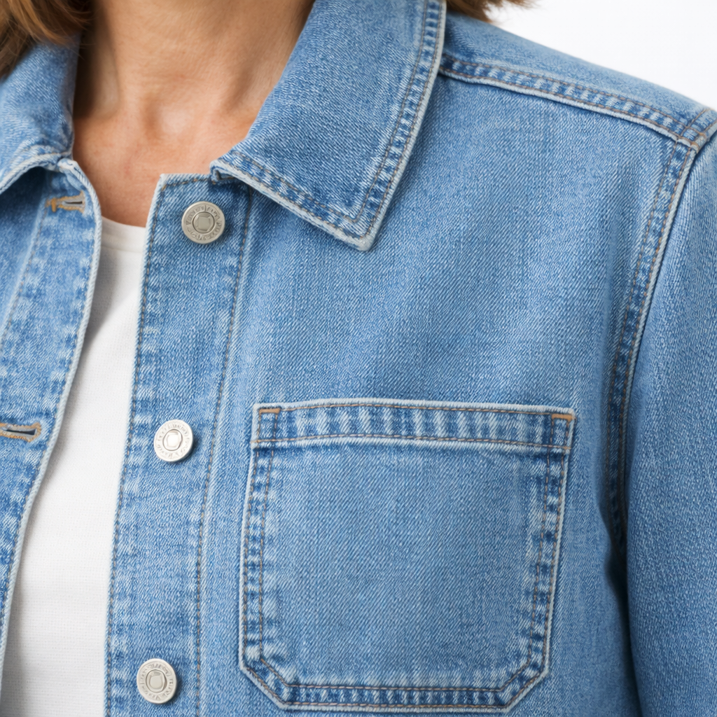 Zanorly™ Veste en Jean Élégante – Confort Moderne & Poches Pratiques