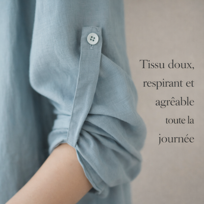Zanorly™ Camille – Robe Tunique Élégante & Fluide pour un Confort Absolu