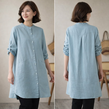 Zanorly™ Camille – Robe Tunique Élégante & Fluide pour un Confort Absolu