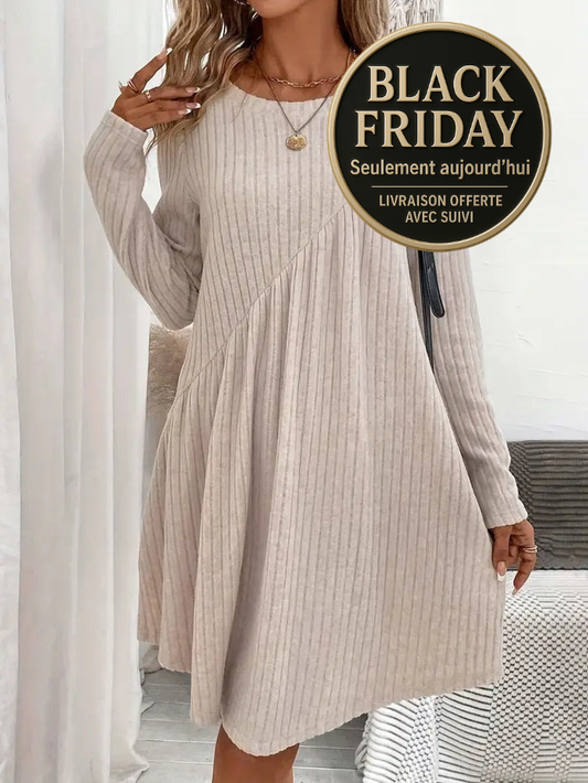 Zanorly Lina Ann™ – Robe Flatteuse qui Cache le Ventre et Ajoute du Style