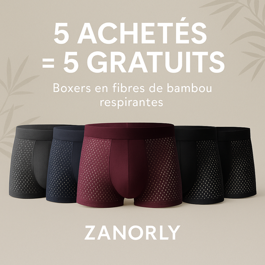Zanorly™ Boxer Bambou – Confort Ultra-Respirant au Quotidien