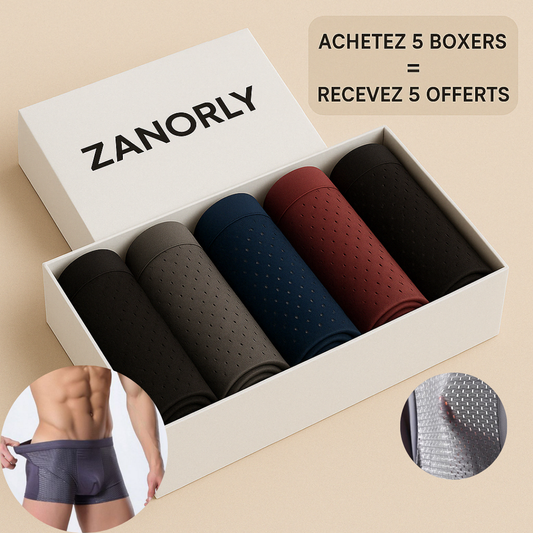Zanorly™ Boxers Écologiques en Bambou – Douceur, Respirabilité et Confort Durable