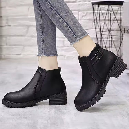 Zanorly™ Bottines Confort Élégance – Chaussures Chaudes et Faciles à Enfiler pour un Maintien Parfait