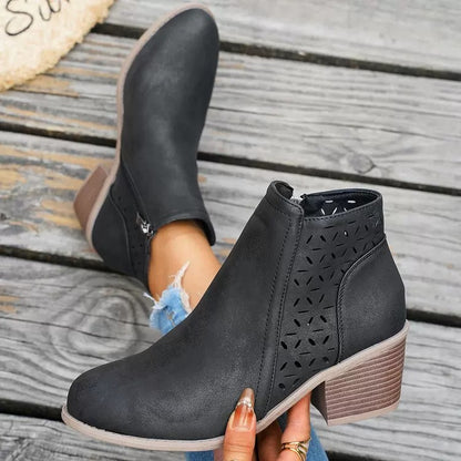 Zanorly™ Bottines Élégance Confort – Talon Stable & Style Respirant