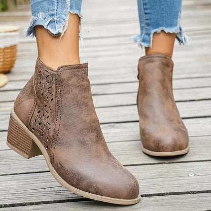 Zanorly™ Bottines Élégance Confort – Talon Stable & Style Respirant