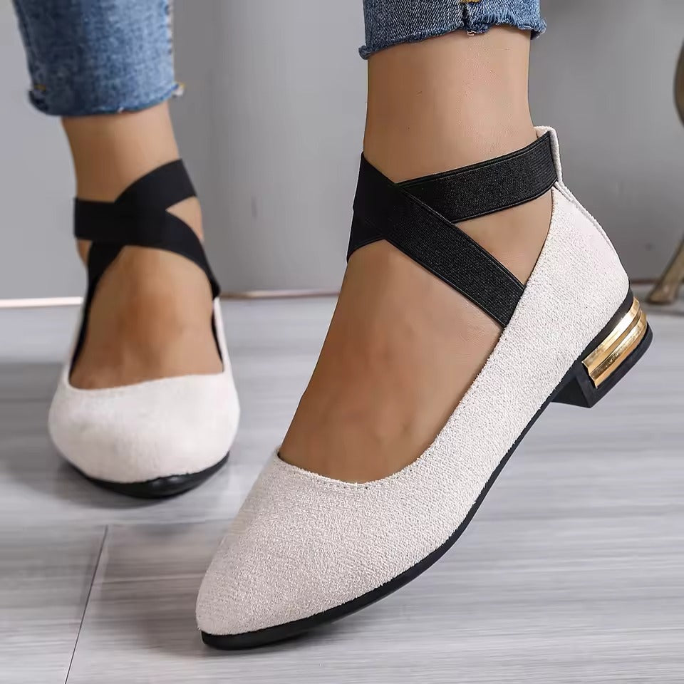Zanorly™ Ballerines Confort Élégance – Maintien Stable & Semelle Anti-Douleur