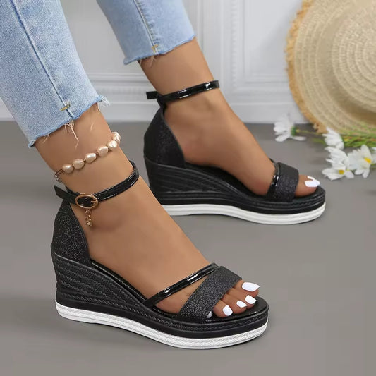 Zanorly™ Sandales Compensées Confort Élégance – Stabilité, Style et Bien-Être au Quotidien