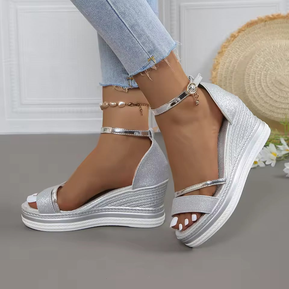 Zanorly™ Sandales Compensées Confort Élégance – Stabilité, Style et Bien-Être au Quotidien