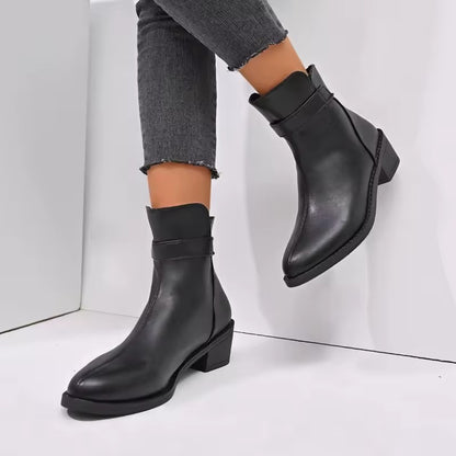 Zanorly™ Bottines Élégance Confort – Stabilité, Style Intemporel & Bien-Être au Quotidien