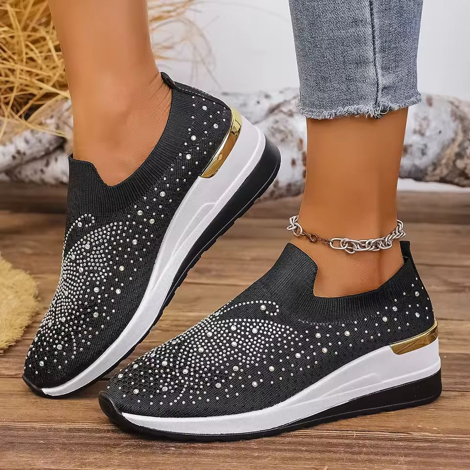 Zanorly™ Élégance Confort – Baskets Souples Sans Lacets avec Semelle Orthopédique
