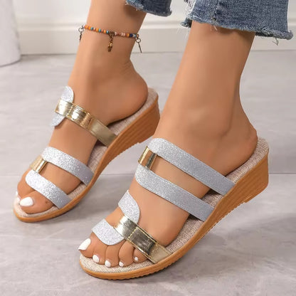 Zanorly™ Sandales Confort Élégance – Semelle Compensée Ultra-Douce pour un Maintien Parfait