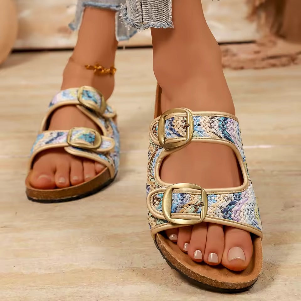 Zanorly™ Élégance Confort – Sandales Orthopédiques Chic à Boucles Réglables