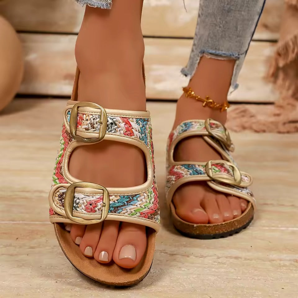 Zanorly™ Élégance Confort – Sandales Orthopédiques Chic à Boucles Réglables
