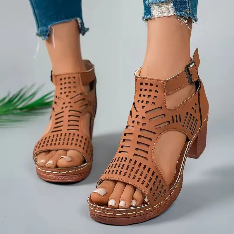Zanorly™ Sandales Élégance Confort – Maintien Stable, Talon Chic & Bien-Être Quotidien